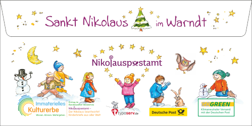 Das Nikolaus-Kinderbriefkuvert aus dem Jahr 2025