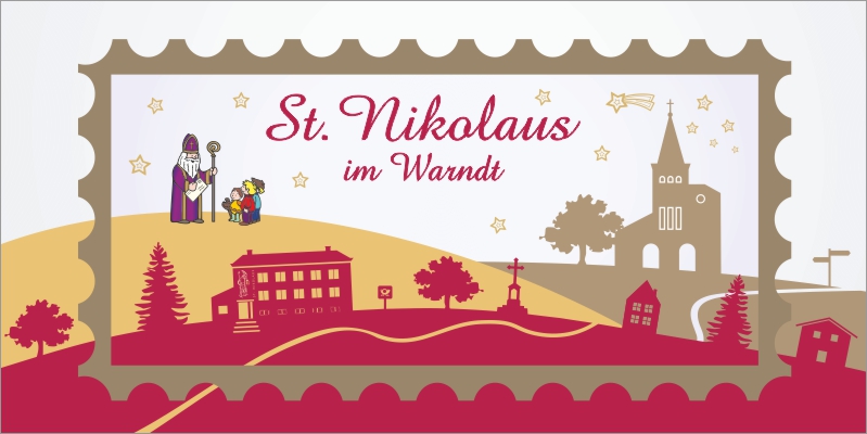 Die Nikolaus-Klappkarte - St. Nikolaus im Warndt