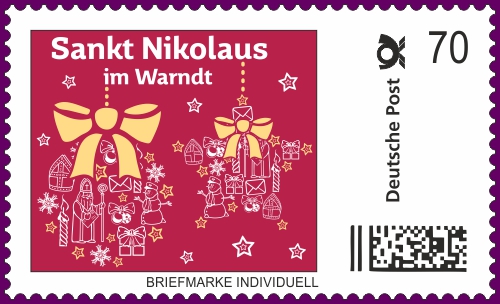 Die Nikolaus Briefmarke-Individuell für das Jahr 2018
