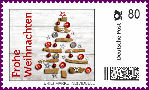 Die Nikolaus Briefmarke-Individuell für das Jahr 2021 - Frohe Weihnachten