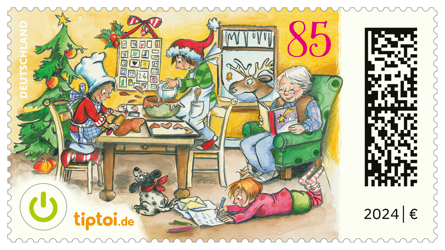 Briefmarke - Weihnachtsbäckerei - Tip Toi
