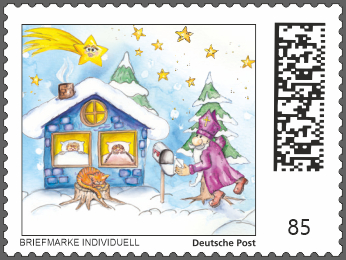 Nikolaus Briefmarke Individuell - Nikolaushaus