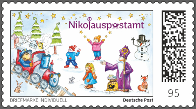 Nikolaus Briefmarke Individuell - Nikolauszug