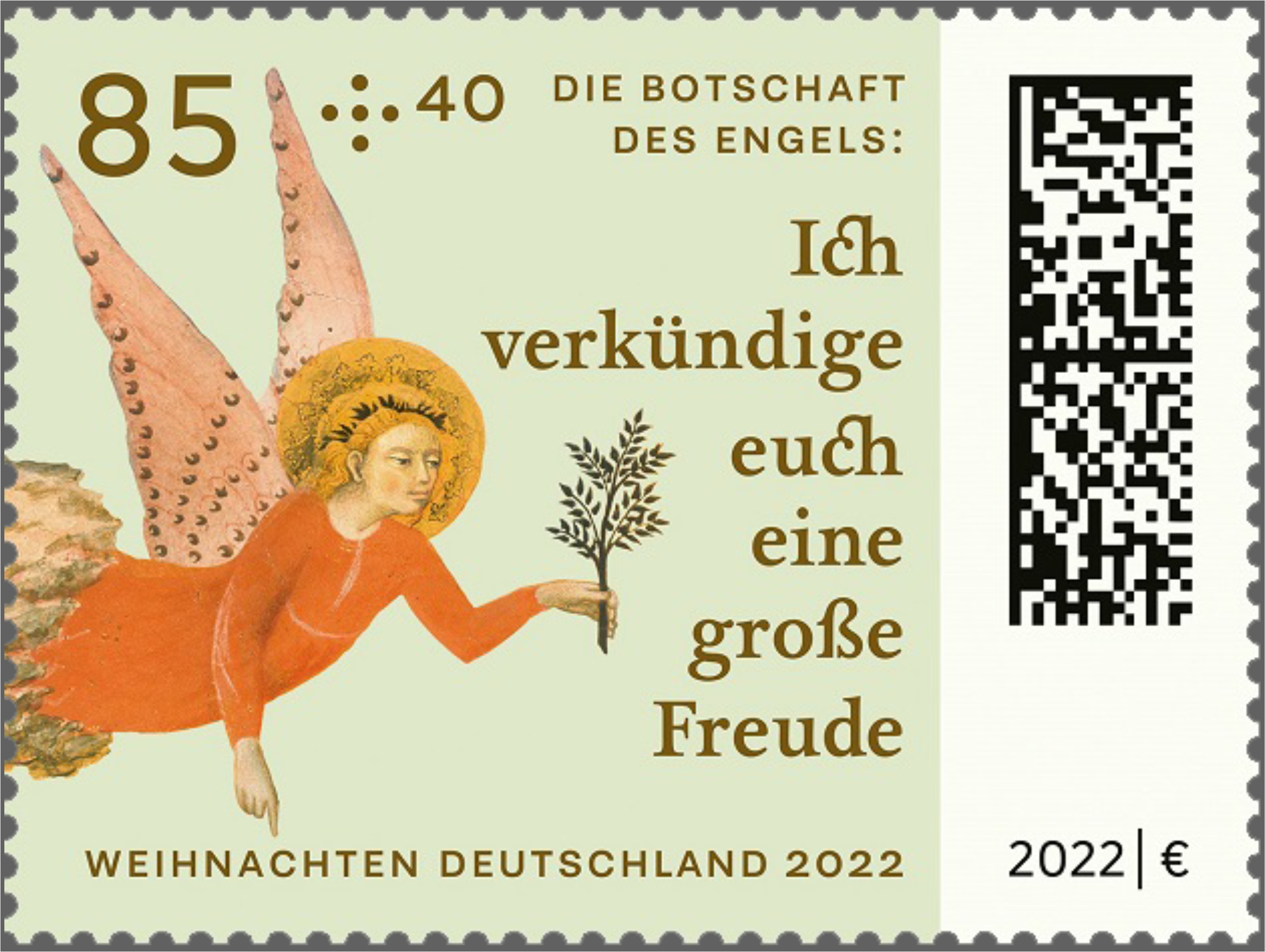 Briefmarke - Die Botschaft des Engels: 