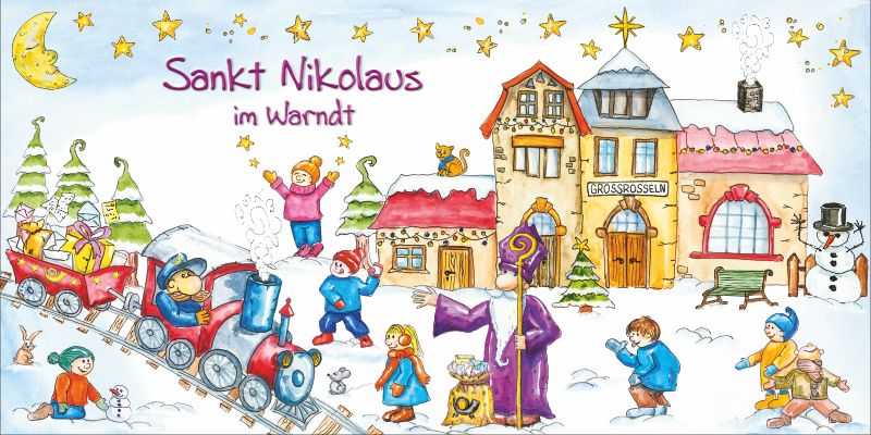 Nikolaus-Klappkarte 2025