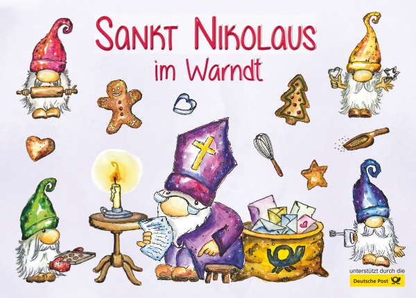 Nikolaus-Postkarte - Nikolausbäckerei