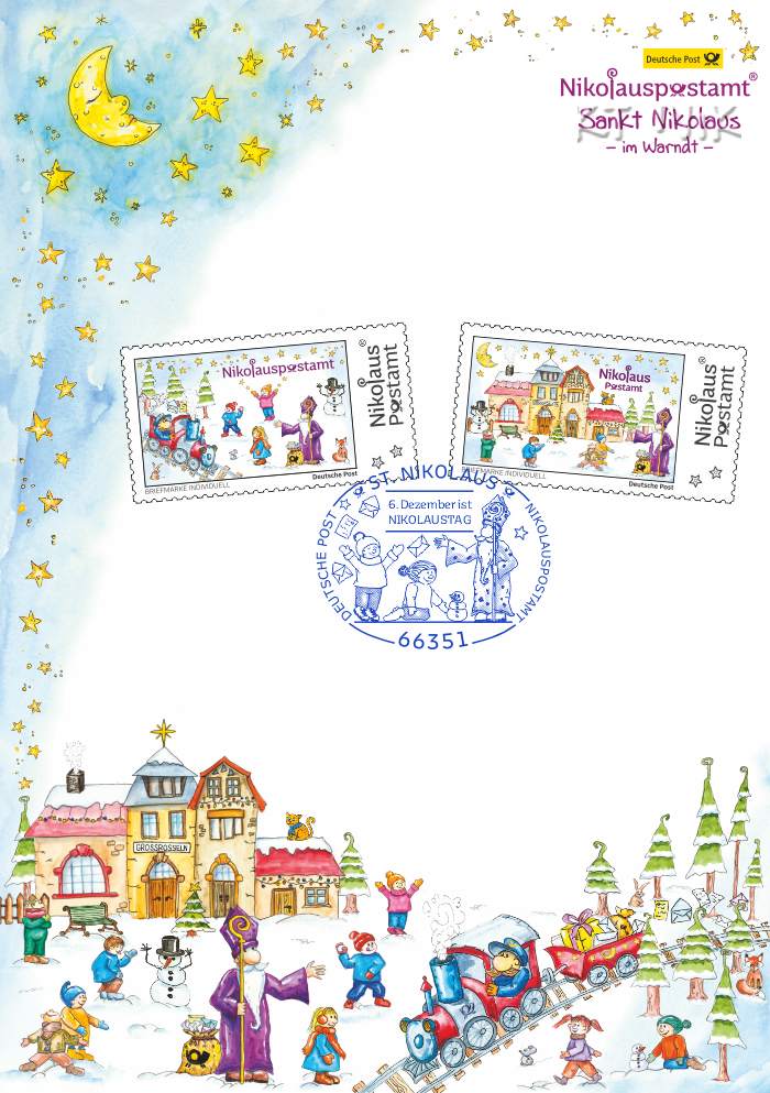 Nikolaus-Schmuckkarte - 2025 - Vorderseite