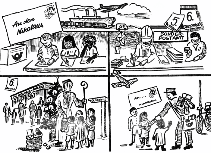 Der Weg eines Kinderbriefes an den Nikolaus