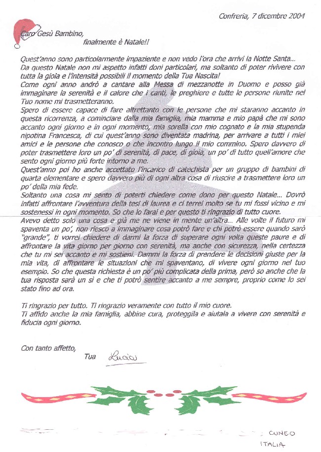 Kinderbrief an den Nikolaus aus St. Nikolaus