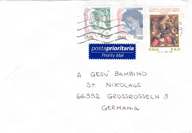 Kinderbrief an den Nikolaus aus St. Nikolaus