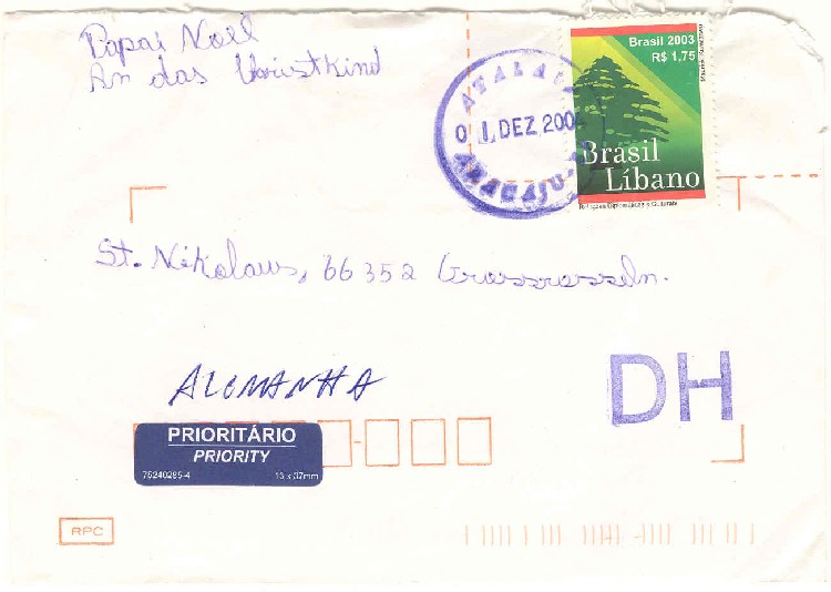 Kinderbrief an den Nikolaus aus St. Nikolaus