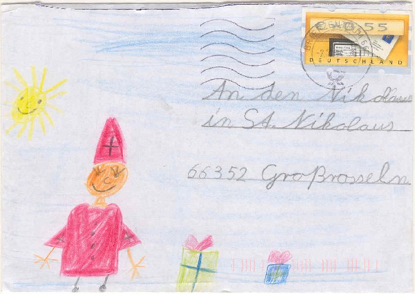 Kinderbrief an den Nikolaus aus St. Nikolaus