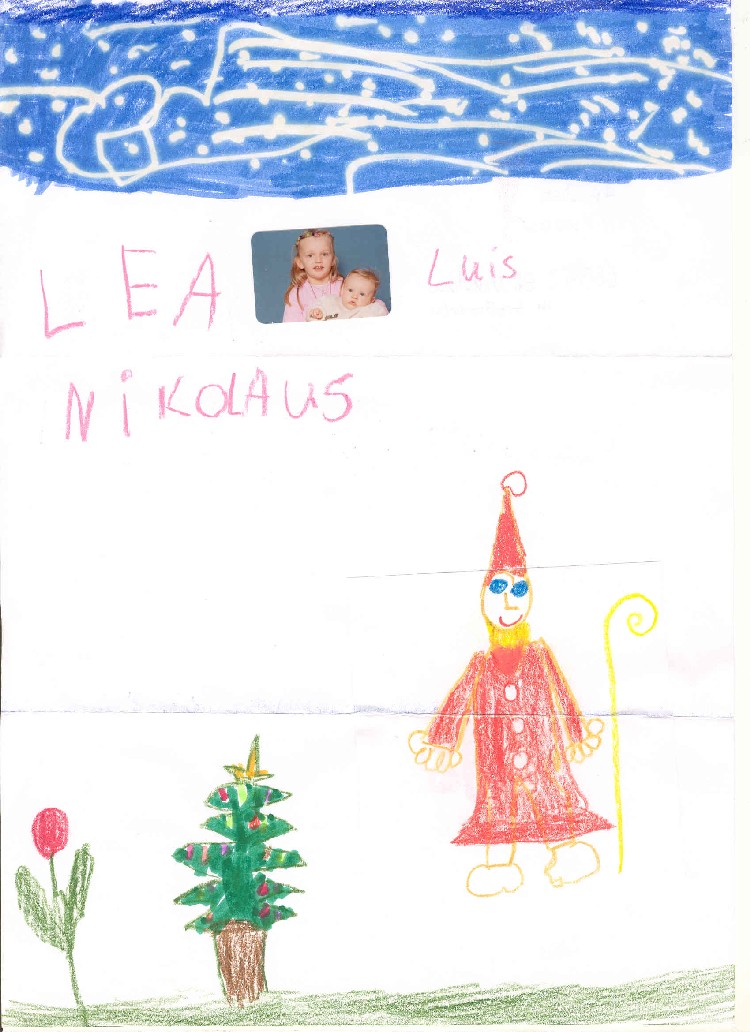 Kinderbrief an den Nikolaus aus St. Nikolaus