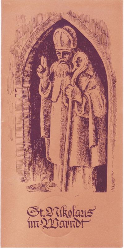 Eine ältere Nikolaus-Klappkarte
