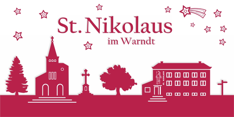 Die Nikolaus-Klappkarte - 750 Jahre St. Nikolaus