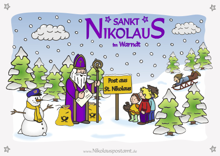 Die Nikolaus-Postkarte für das Jahr 2016