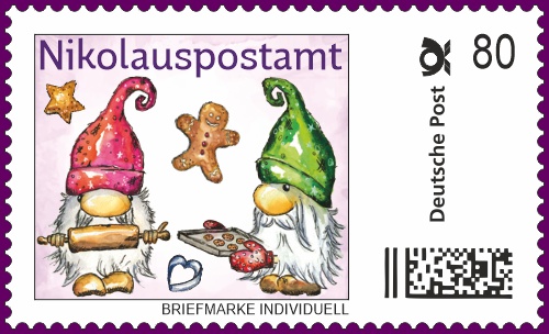 Die Nikolaus Briefmarke-Individuell für das Jahr 2019 - Plätzchenduft