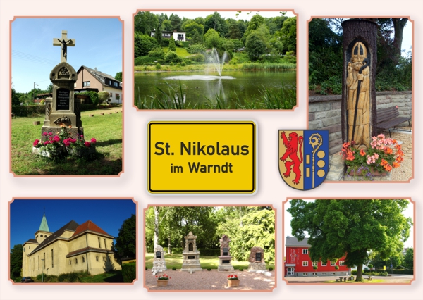 Post Ansichtskarte St. Nikolaus im Warndt. 2020 - Festausschuss St. Nikolaus