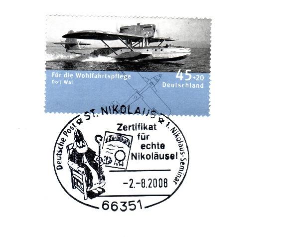 Der Nikolaus-Sonderstempel vom Nikolaus Sommer Seminar 2008