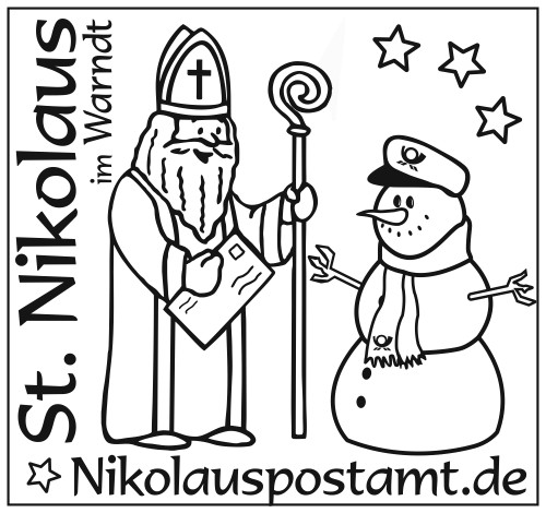 Der Nikolaus-Maschinenstempel für das Jahr 2014