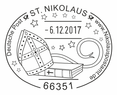 Der Nikolaus-Sonderstempel aus dem Jahr 2017