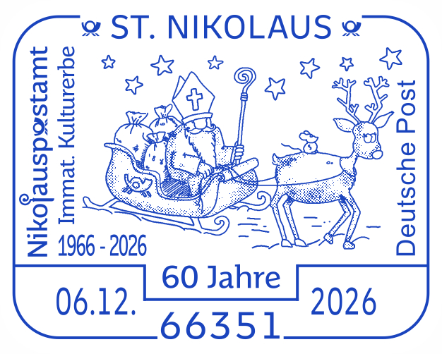 Der aktuelle Nikolaus-Sonderstempel